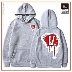 Vlone Hoodies - Vlone Blood V Pullover Hoodie VL2409