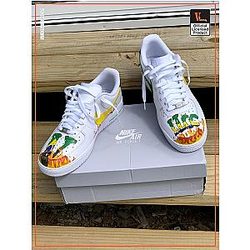 Vlone Shoes - VLONE Fire Custom Shoes VL2409