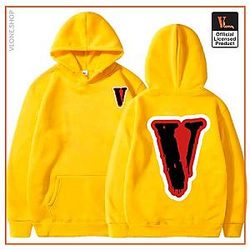 Vlone Hoodies - Vlone Friend Big V Letter Hoodie VL2409