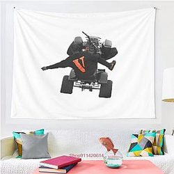 Vlone Red Tapestry Wall Hanging Bedspread Wall Art Comfort Multiple Sizes