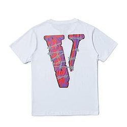 Vlone T-shirts - Fashion Vlone Big V Print Streetwear Graphic Tees