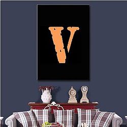 Vlone Wall Art - Donker Art Abstract Canvas Painting Posters and Prints Wall Home Decor