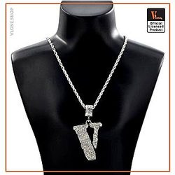 Vlone Necklaces - VLONE Custom Inspired Silver Chain VL2409