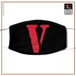 Vlone Face Masks - VLONE Logo V (Red)' Mask VL2409
