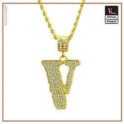 Vlone Necklaces - VLONE GOLD CHAIN VL2409