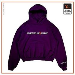 Vlone Hoodies - Vlone x Legends Never Die Purple Hoodie VL2409
