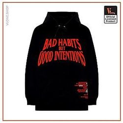 Vlone Hoodies - Vlone Bad Habits But Good Intentions Hoodie VL2409