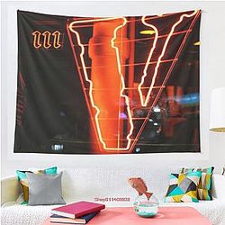 Vlone Red Tapestry Wall Hanging Bedspread Wall Art Comfort Sporting Events