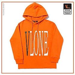 Vlone Hoodies - Vlone Staple Classic Orange Hoodie VL2409