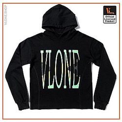 Vlone Hoodies - VLONE Graphic Print Unisex Hoodie VL2409