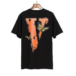 Vlone T-shirts - Classic Vlone Short-sleeved Hip-hop Big V T-shirt