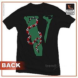 Vlone T-Shirts - VLONE Friends Snake Printed T-Shirt VL2409