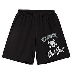 Vlone Shorts - Vlone x Bad Boy Skull Shorts - Black VL2309