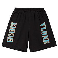 Vlone Shorts - No Vacancy Inn x Vlone Pop Up Shorts - Black VL2309