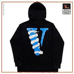 Vlone Hoodies - Vlone Snake Print Hommes Pullover Hoodie VL2409