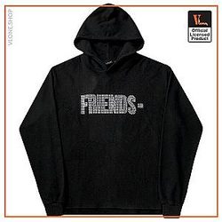 Vlone Hoodies - Vlone Crystal Diamond Friends Hoodie VL2409