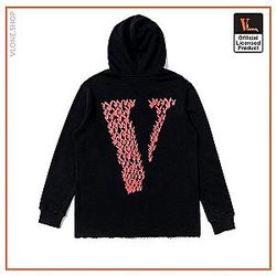Vlone Hoodies - Vlone Playboy Bunny Face V Hoodie VL2409