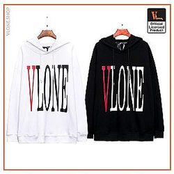 Vlone Hoodies - Vlone Logo Printed Long Sleeve Hoodie VL2409
