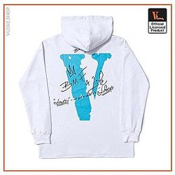 Vlone Hoodies - Vlone Death B4 Dishonor Hoodie VL2409