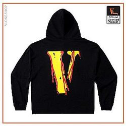 Vlone Hoodies - Vlone Smiley Face Cotton Hoodie VL2409