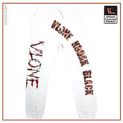 Vlone Pants &amp; Joggers - Kodak Black x Vlone Zombie Joggers - White VL2309