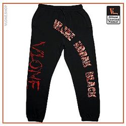Vlone Pants &amp; Joggers - Kodak Black x Vlone Zombie Joggers - Black VL2309