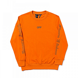 Vlone Sweatshirts - Vlone x OFF-WHITE Sweatshirt - Orange VL2309