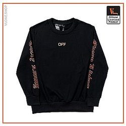 Vlone Long Sleeve Shirts - Vlone x OFF-WHITE Sweatshirt - Black VL2309