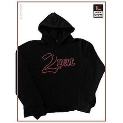 Vlone Hoodies - Vlone 2Pac Black Hoodie VL2309