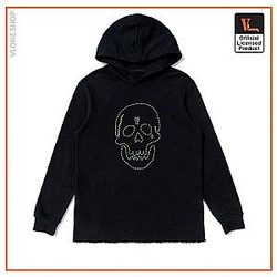 Vlone Hoodies - Vlone X Neighborhood Skull Black Hoodie VL2309