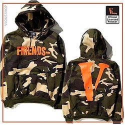 Vlone Hoodies - Vlone Friends Camo Hoodie Friends &amp; V Staple VL2409