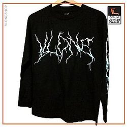 Vlone Long Sleeve Shirts - VLONE Lightning Long Sleeve  Black &amp; White VL2409