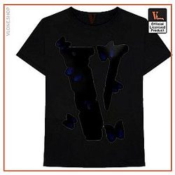 Vlone T-Shirts - Vlone Black Shape Butterfly T-Shirt VL2409