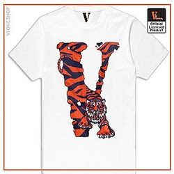Vlone T-Shirts - Vlone Tiger Shape T-Shirt VL2409