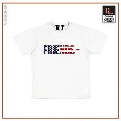 Vlone T-Shirts - FRIENDS  USA T-SHIRT  WHITE VL2409
