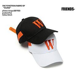 Vlone Caps - Fashionable Peaked Orange Cap Fashion Summer Item