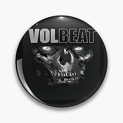 Volbeat Danish skull  	 Pin