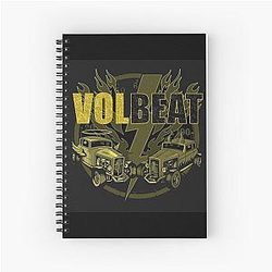 Volbeat Danish vintage art Spiral Notebook