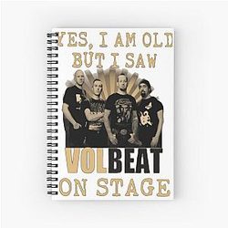 Volbeat on stage Spiral Notebook