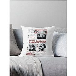 VOLBEAT DISCOGRAPHY CONCERT Throw Pillow