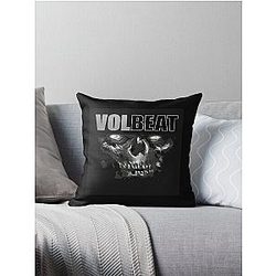 Volbeat Danish skull  	 Throw Pillow