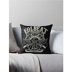 ground volbeat band leaf  Throw Pillow