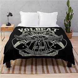 ground volbeat band leaf Throw Blanket