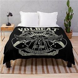 ground volbeat band leaf  Throw Blanket