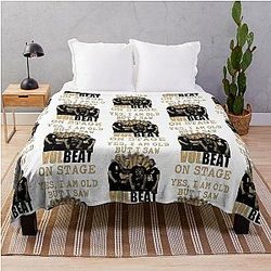 Volbeat on stage Throw Blanket