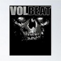 Volbeat Danish skull Poster