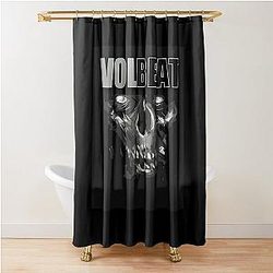 Volbeat Danish skull  	 Shower Curtain