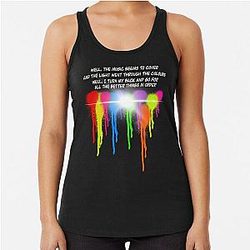 Volbeat still counting colour splash lyrics Racerback Tank Top