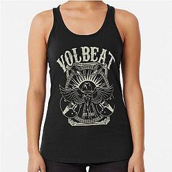 ground volbeat band leaf  Racerback Tank Top
