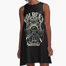 ground volbeat band leaf  A-Line Dress